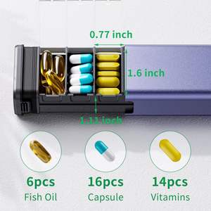 กล่องใส่<span class=keywords><strong>ยา</strong></span>เดินทางขนาดใหญ่พิเศษ2025 September ดีไซน์ใหม่กล่องยาอะลูมิเนียมสีเขียวกันน้ำใช้ได้ทุกวัน - Product Image 2