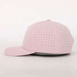 BSCI venta al por mayor personalizado 5 Panel Gorras poliéster bordado Logo láser corte agujero sombrero Oem alta calidad impermeable deporte gorra de béisbol - Product Image 3