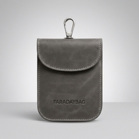 Meilleures ventes : Étui Faraday compact pour clés de voiture, pochette anti-ondes de signal, format poche, portefeuille pour clés de voiture, sac Faraday