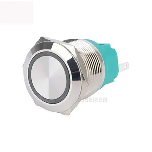 ABILKEEN Crust Material Nickel Plated Brass/Stainless Steel Metal Push Button Switch Customization