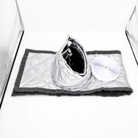 Kit de fenêtre pour climatiseur portable robuste à 3 couches isolées 25*100cm, bouclier thermique en feuille d'aluminium réfléchissante