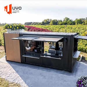 Contenedor de envío móvil de diseño modular de construcción rápida, <span class=keywords><strong>tienda</strong></span> minorista, <span class=keywords><strong>tienda</strong></span> de cafés al aire libre personalizable con apariencia de acero única - Product Image 5