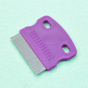 BSCIプロモーションギフトダブルホールペットグルーミングフリーライスコーム犬猫小動物用 - Product Image 6
