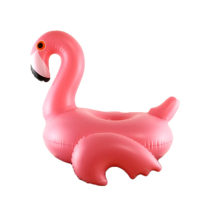 OEM Inflatable Floating Pink Flamingo with wings Cup Holder Drink can Holder float for pool bed