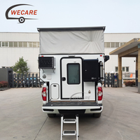 WECARE Camper léger 450 kg pour pick-up, coque amovible en fibre de verre, pour voyages tout-terrain
