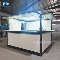 Tienda Móvil Personalizada y Cafetería Pop-Up de 10 y 20 Pies en Mini Contenedor Prefabricado y Plegable para Comida Rápida