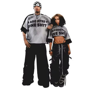 T-shirt Streetwear Personalizzate Pesanti OEM con Effetto Acido e Lavaggio Sporco, Vestibilità Boxy da Uomo, T-shirt Crop a Doppio Strato con Blocchi di Colore - Product Image 3