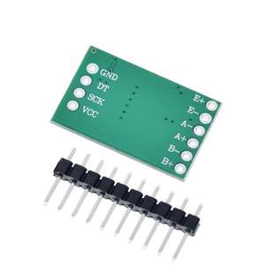 Tzt cho <span class=keywords><strong>Arduino</strong></span> Dual Channel HX711 trọng lượng cảm biến áp suất mô-đun 24-bit chính xác A/D mô-đun - Product Image 4