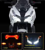 Moto tout-terrain 200CC à essence, moteur EFI refroidi par air, freins à disque ABS, vitesse maximale 115 km/h, 10 CV, réservoir de carburant 10L – Approvisionnement direct usine