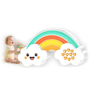 Juguete Musical Eléctrico con Forma de Nube Arcoíris, con Luz y Música, <span class=keywords><strong>Teclado</strong></span> Multimodo con Sonidos Divertidos - Product Image 2
