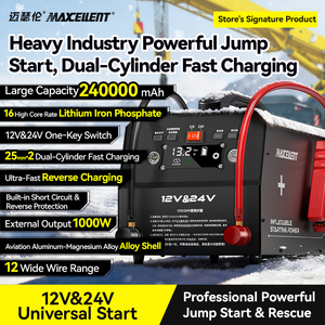 Avviatore <span class=keywords><strong>di</strong></span> <span class=keywords><strong>Emergenza</strong></span> Portatile 240000mAh 12V/24V 3600A con Batteria al Litio Ferro Fosfato <span class=keywords><strong>per</strong></span> Auto e Camion, Alimentazione <span class=keywords><strong>di</strong></span> <span class=keywords><strong>Emergenza</strong></span> - Product Image 4