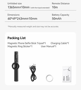 Trípode Selfie Stick Portátil Ulanzi MG-003 Pro de 1.36m para <span class=keywords><strong>iPhone</strong></span> 16 15 14 <span class=keywords><strong>13</strong></span> 12 - Product Image 6