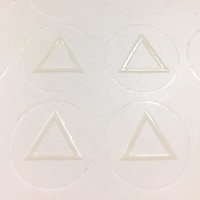 Étiquettes d'avertissement tactiles circulaires en vinyle sur mesure, étiquettes d'emballage en braille en relief, autocollants