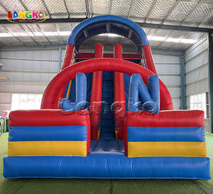 Glissière d'eau gonflable de qualité commerciale à double voie de 20 pieds, ensemble de glissière d'eau à double voie de 20 pieds - Product Image 4