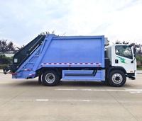 Camion compacteur de déchets intelligent électrique pur FAW New Energy, véhicule de compression de déchets à chargement arrière scellé