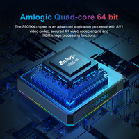Lemax Factory Nuevo X96 X4 Amlogic S905X4 4gb Ram 8K Tv Box Compatible con AV1 Internet IPTV Set Top Box Android 11 Tv Box X96