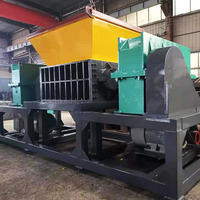 Automatische Dubbele As Shredder Machine Stronk Olijf Core Kokosnoot Schelp Fiber Raffia Houtwol Landbouw Shredder Machine