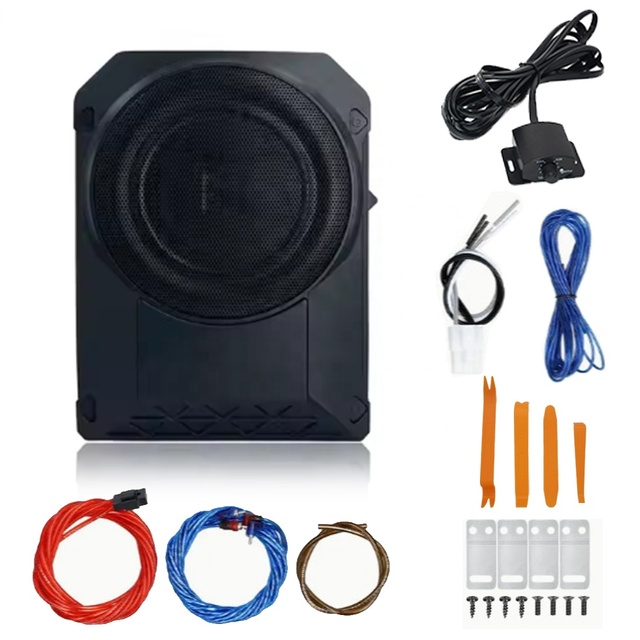12V Car Audio Wholesale Slim Subwoofers 10" Flat Portable Aluminum Underseat Subwoofer Para Auto 10 Inch Car P10
