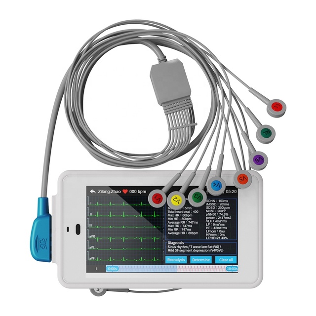 Wellue PCECG 500 24 Hours 12 Channel ECG Device Electrocardiograma Wearables ECG