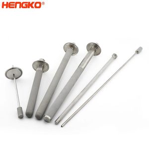 Hengko Sparger sinterizzato in acciaio inossidabile Tri morsetto NPT femmina diffusore a bolle 2 Micron diffusione pietra di carbonatazione - Product Image 5