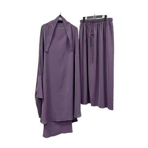 Promistar Ensemble <span class=keywords><strong>2</strong></span> pièces Polyester soie pour <span class=keywords><strong>Jilbab</strong></span> modeste Abaya robe de prière brodée pour adultes Offre Spéciale <span class=keywords><strong>pas</strong></span> <span class=keywords><strong>cher</strong></span> musulman ODM - Product Image 5