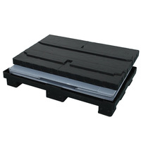 NEXARA Offre Spéciale HDPE 800*600mm Boîte Palette Plastique pour Entrepôt