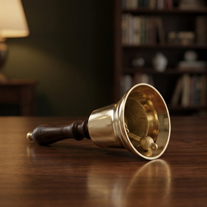 Sonnette à main en laiton antique, au meilleur prix, pour l'école - Product Image 3