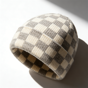 Gorros de Invierno Elásticos y Cálidos para Hombre, Gorros de Punto Tipo Waffle, Gorro Térmico - Product Image 6