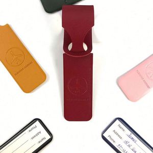Customized Gilt logo Luggage <b>Tags</b> Airplane Travel Consignment <b>Name</b> Card Boarding Luggage <b>Tag</b> - Product Image 4