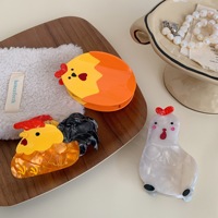 Pince à cheveux en acétate de haute qualité avec un design mignon de poulet Liwu pour les accessoires féminins