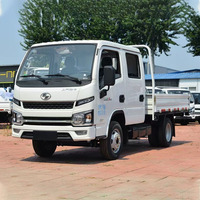 Camiones Multifuncionales de Gran Capacidad con Motor SAIC Yuejin Wuling Liuzhou de 1.6L y Plataforma Plana de 3.1m, Camiones de Carga Ligeros de Doble Cabina