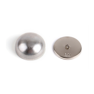 All'ingrosso bottone rivestito in tessuto di alluminio per vestiti e mobili in metallo a schienale a fungo con bottone rotondo - Product Image 2