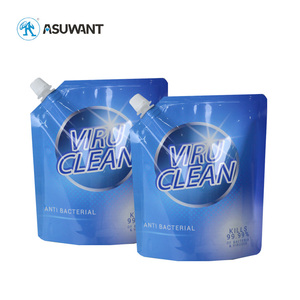 Emballage de liquide à <span class=keywords><strong>vaisselle</strong></span> en poudre de savon à lessive recyclé personnalisé sac à bec verseur sacs de recharge de lavage pochette à bec verseur pour détergent - Product Image 1