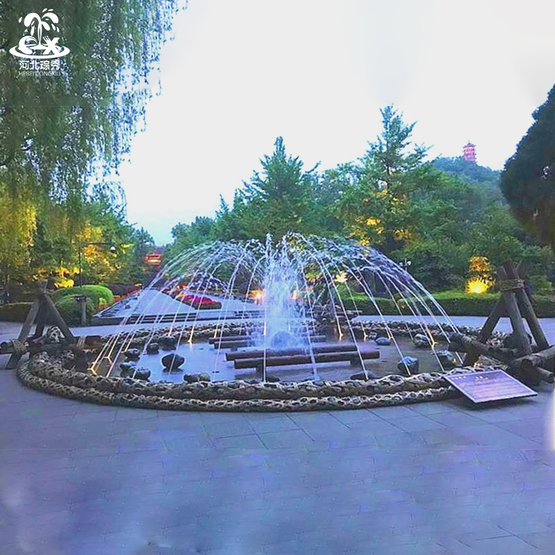Bestseller Price Discounts Factory Outlet Colorful Led Lights Waterscape Outdoor Dance Music Fountain