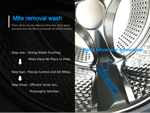 Máy giặt và máy sấy thông minh 110V 220V, máy giặt cửa trước tích hợp tất cả trong một - Product Image 6