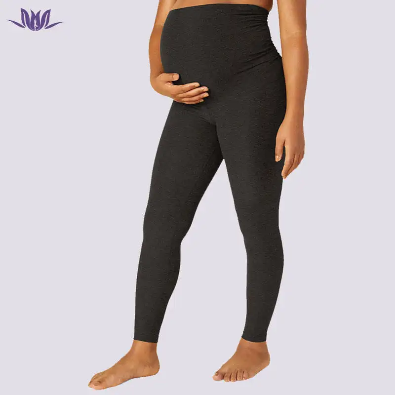 Nuovo arrivo vestiti di maternità a vita alta enorme supporto elastico per la pancia pantaloni da gravidanza Leggings