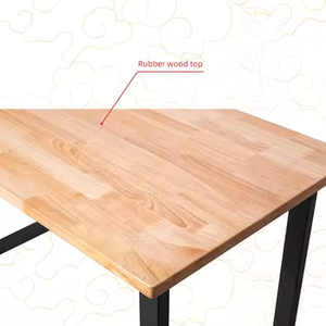 Table d'ordinateur rectangulaire en bois moderne, minimaliste, simple, durable, robuste et polyvalente pour les espaces de repas et de travail - Product Image 5