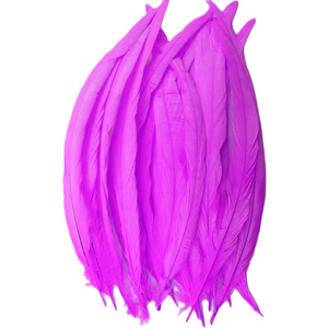 Rose, bleu, rouge, <span class=keywords><strong>noir</strong></span>, jaune, blanc, violet couleur <span class=keywords><strong>plume</strong></span> de queue de coq naturel bon marché - Product Image 6