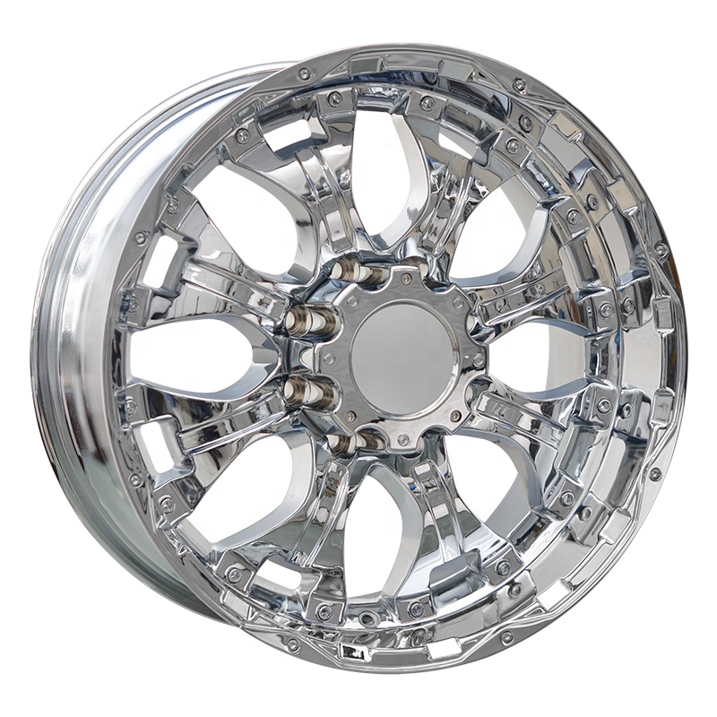 Chrome Plated Wheels caravaning wheels 20 inch Large load 8*165.1 alloy rims For hummer h2 GMC SAVANA2500 ford e350