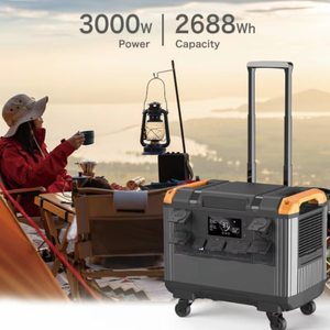 Estación de Energía Solar Portátil de Alta Eficiencia de 3000W con MPPT, Onda Sinusoidal Pura, para Uso Doméstico y en Campo - Product Image 1