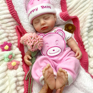 Poupée Bébé Reborn Fille en Silicone de 18 pouces, Princesse Endormie, Peinte à la Main avec Effet Rougissant, Idéale pour Anniversaire et Cadeau Personnalisé pour les Fêtes - Product Image 5