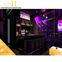 Night Club Lounge Design Night Club Interior Design Led Bar Meubles Table Led Tables rondes Décoration intérieure