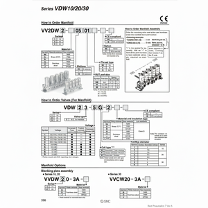 ชิ้นส่วนนิวเมติก VDW23-5G-3-H ร่วมด้วย SMC - Product Image 1