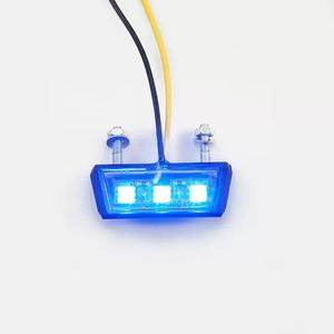 Feu arrière universel 12V pour scooter électrique, éclairage LED de plaque d'immatriculation modifié pour motos, système compact - Product Image 3