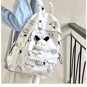 Mochila Única <span class=keywords><strong>Pacha</strong></span> Fashion con Diseño <span class=keywords><strong>de</strong></span> Anime y Dibujos Animados, <span class=keywords><strong>de</strong></span> Nailon, Unisex, para Estudiantes <span class=keywords><strong>de</strong></span> Secundaria/Preparatoria, Suave, Gran Capacidad, Transpirable y Duradera - Product Image 2