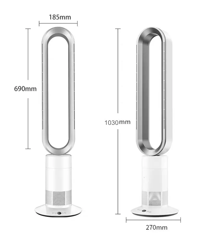 ハウス扇風機リモコンエアクーラースタンドフロアブレードレスタワーファン空気清浄機