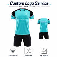 Camiseta de Fútbol Personalizada Aiju, Impresión por Transferencia de Calor, Transpirable, de Secado Rápido, 100% Poliéster, Uniforme de Equipo al por Mayor