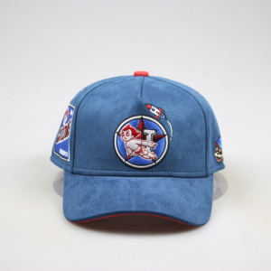 Mũ lưỡi trai <span class=keywords><strong>snapback</strong></span> hai màu da lộn thời trang nam nữ thêu logo tùy chỉnh bán buôn - Product Image 2