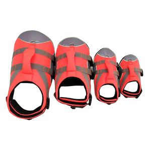 Husky hewan peliharaan Bulldog Camo menangani Neoprene anjing merah muda jaket pelampung Pug mewah klasik bernapas poliester pakaian hewan peliharaan Aksesori - Product Image 3