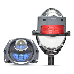 Xenplus, lente <span class=keywords><strong>de</strong></span> proyector Bi Led <span class=keywords><strong>de</strong></span> 70W y 3,0 pulgadas con Ojos <span class=keywords><strong>de</strong></span> Ángel Led, cubiertas en espiral, Kit <span class=keywords><strong>de</strong></span> actualización <span class=keywords><strong>de</strong></span> luz diurna para faro <span class=keywords><strong>de</strong></span> coche - Product Image 2